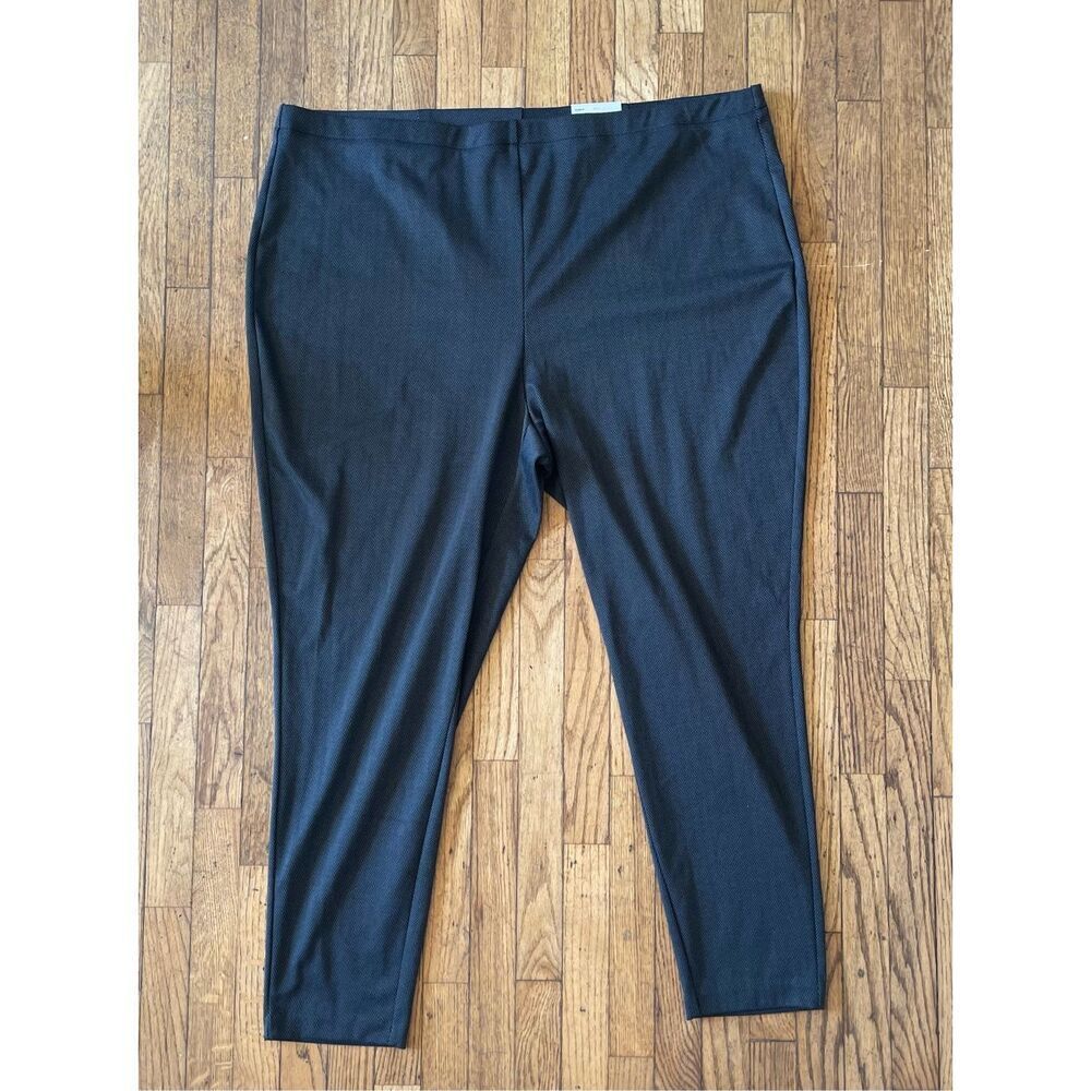 Croft & Barrow 2X Stretchy Black and Gray Patterned Leggings New